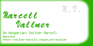 marcell vallner business card